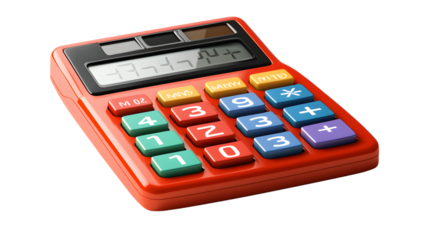 red calculator