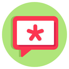 Obraz premium An icon design of medical chat