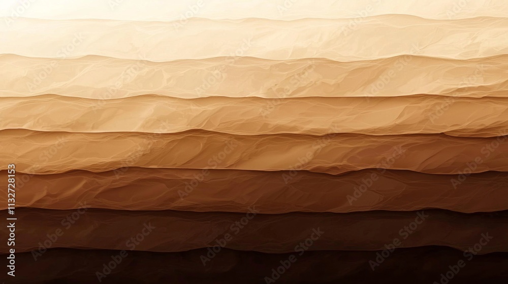 Aufkleber a captivating display of chocolate shades unfolds in undulating layers, transitioning from light to 