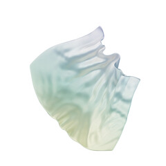 Obraz premium 3D Aesthetic Flow Satin Fabric in Soft Pastel Gradient