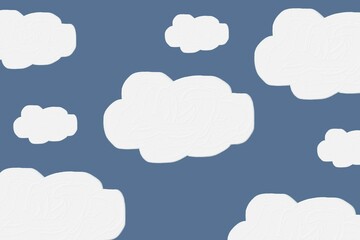 clouds texture pattern with blue background