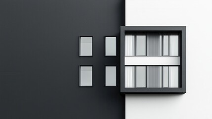 Exploring minimalist design grid facades in urban environments