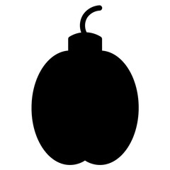 Obraz premium Autumn Fall Pumpkin Glyph Icon