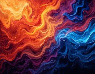 Fototapeta premium abstract background with waves