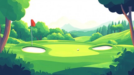 Professional Golf Club Vector Illustration for Sports Enthusiasts