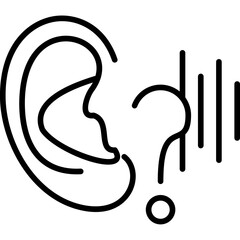 Obraz premium Auditory Processing Icon