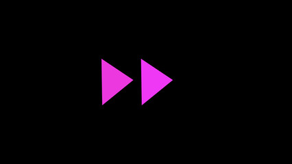Music audio video fast forward icon.