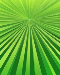 Obraz premium Dynamic green rays radiate from the center, creating an energetic and vibrant abstract background.