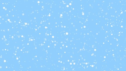 Fototapeta premium Abstract white snowflakes on blue background