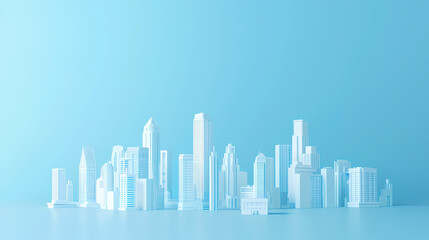 Fototapeta premium abstract city skyline