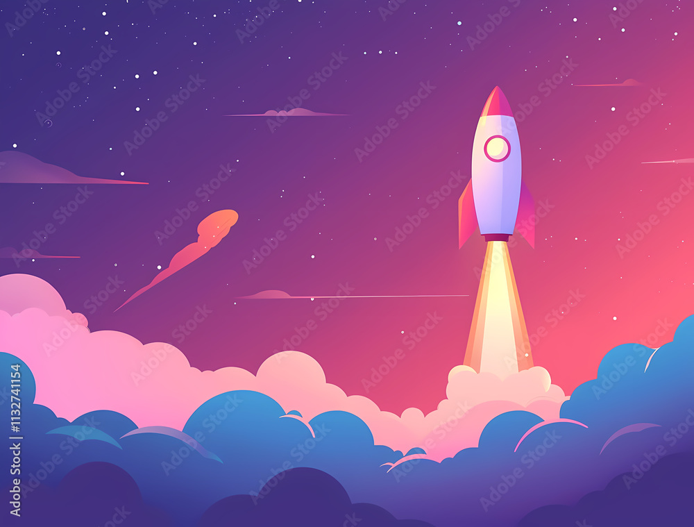 Canvas Prints rocket in space