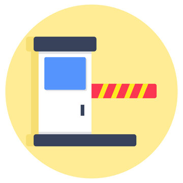 A beautiful design icon of checkpost