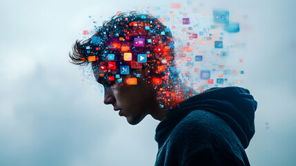 Transformation of emotions in cyberspace through social media symbols. Generative AI.