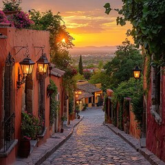 Obraz premium charming streets of san miguel de allende mexican cities