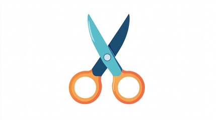 Fototapeta premium Professional Scissors Icon Vector Isolated Illustration for Design Projects