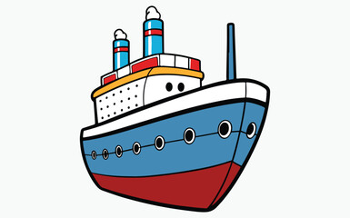 Obraz premium Ship Clipart vector
