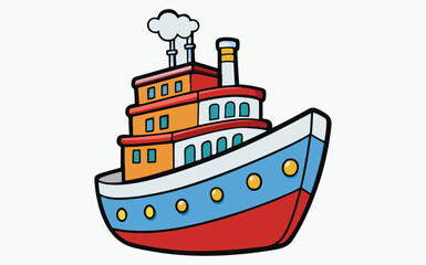 Obraz premium Ship Clipart vector