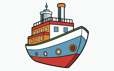 Obraz premium Ship Clipart vector