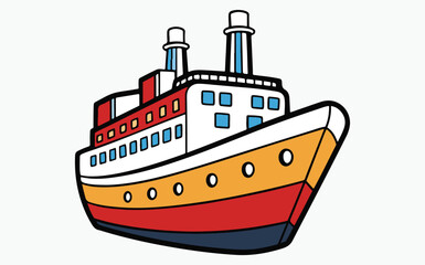 Obraz premium Ship Clipart vector
