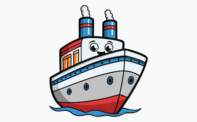 Obraz premium Ship Clipart vector