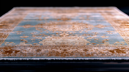Naklejka premium Rug decorative rug for living room with elegant pattern and soft texture