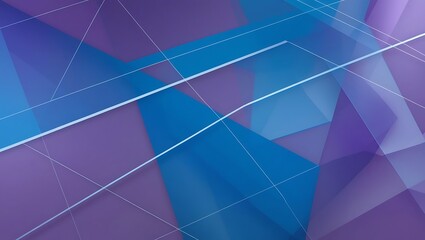 Abstract blue and purple geometric background. Generative Ai