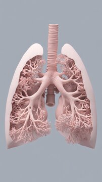 Hyper Realistic Human Lungs with Textured Detail