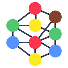 Fototapeta premium Premium design icon of mesh network