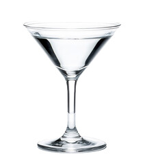 Classic Martini Glass for Stylish Drinks - Isolated on White Background