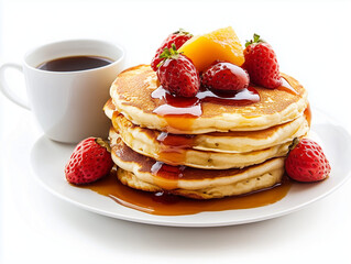 pancakes with strawberry