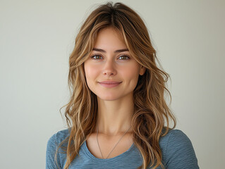 Obraz premium portrait of a woman girl, pretty, nice friendly