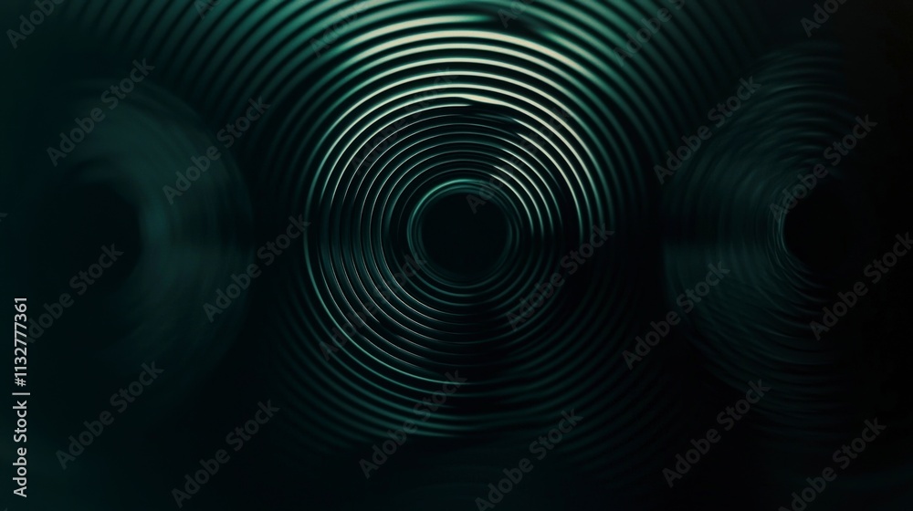 Poster Dynamic abstract technology waves digital space visual art minimalist design close-up innovation concept exploration