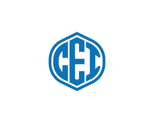Obraz premium CEI logo design vector template. CEI