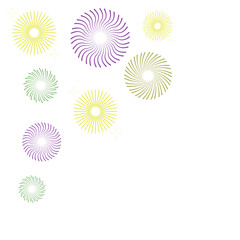 Fireworks New Year Corner