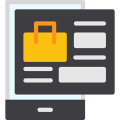 Obraz premium Mobile Shopping Icon