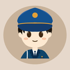 Obraz premium inspectur policeman design vector art