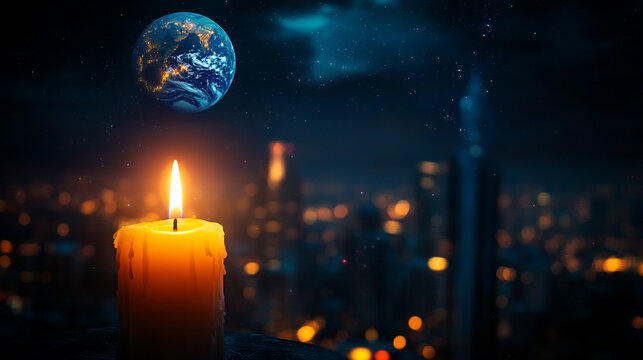 Eco-Friendly Earth Day Social Media Banner with Copy Space and Vibrant Nature-Themed Background