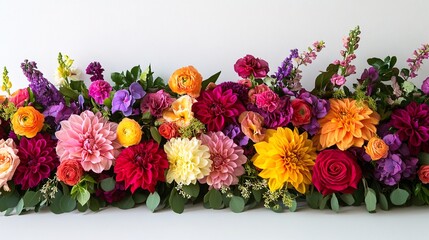 Bright Blooms: A Vibrant Floral Arrangement Celebrating Nature's Beauty.