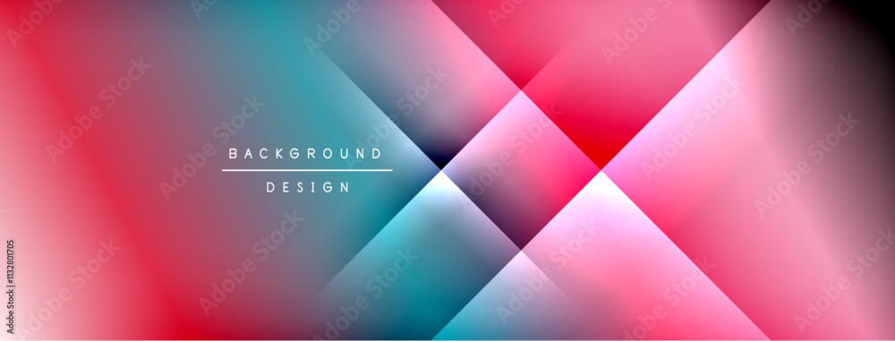 Aufkleber Light shadow lines dynamic gradient background