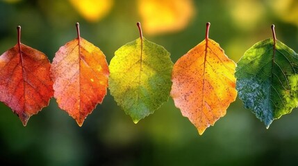 Obraz premium Autumn, golden maple leaves