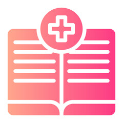 Obraz premium medical gradient icon
