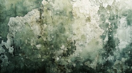 Fototapeta premium Weathered Concrete Wall with Peeling Paint and Cracks