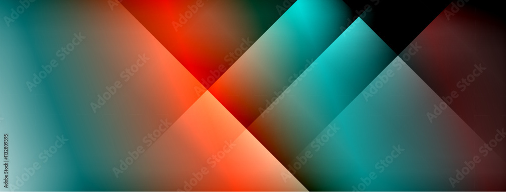 Poster Light shadow lines dynamic gradient background