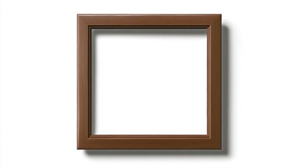 Minimalist wooden square picture frames with no content, showcasing clean lines and neutral tones, isolated on various backgrounds, emphasizing modern and elegant design.