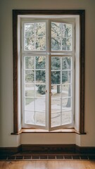 Fototapeta premium Window. The best image for inspiration on the latest trends in current seasonal designs.