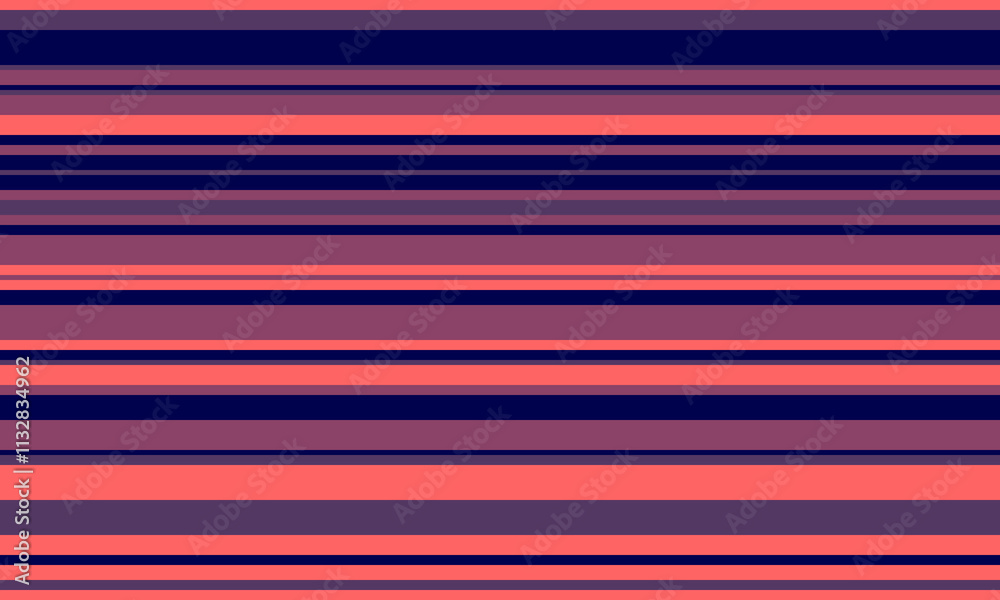 Aufkleber geometric stripes seamless vector pattern with horizontal lines in varied colours, creating an abstr