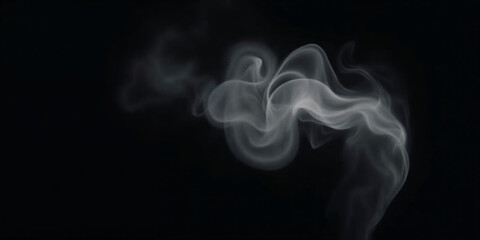 Fototapeta premium smoke steam isolated black background 