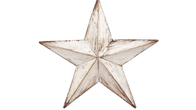 Sleek Metallic Star with Brushed Silver Finish for Elegant Home Decor Style
