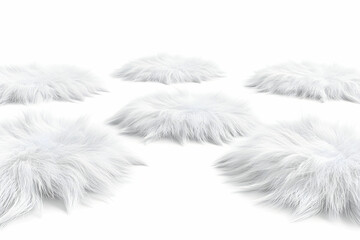 Obraz premium Soft and Fluffy White Fur Texture on a Bright Background Ideal for Cozy and Warm Atmospheres