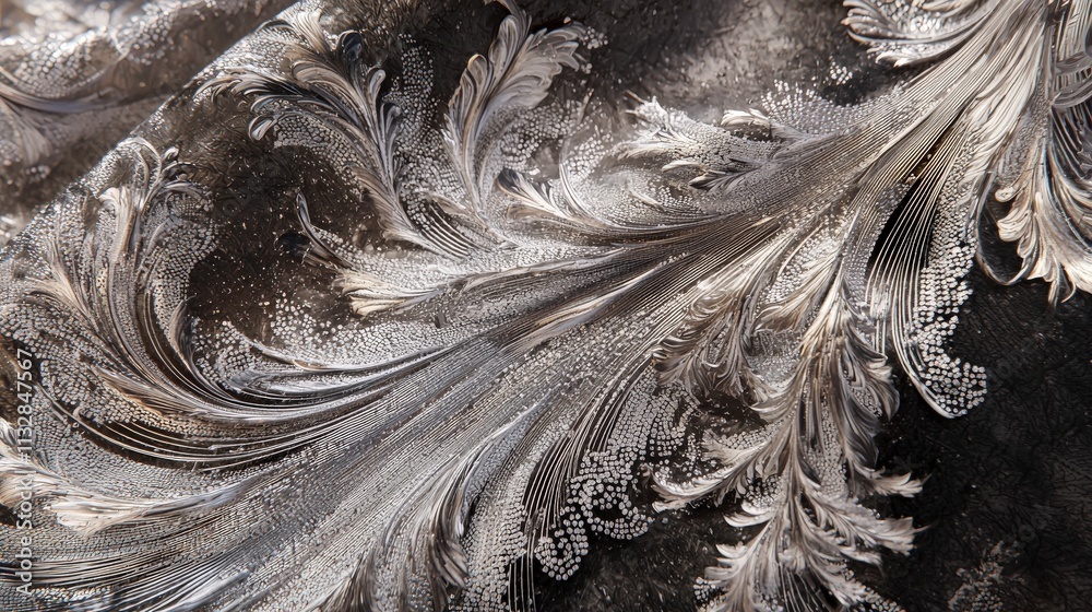 Poster Intricate fabric texture in photography an elegant close-up display of textile art in a conceptual environment